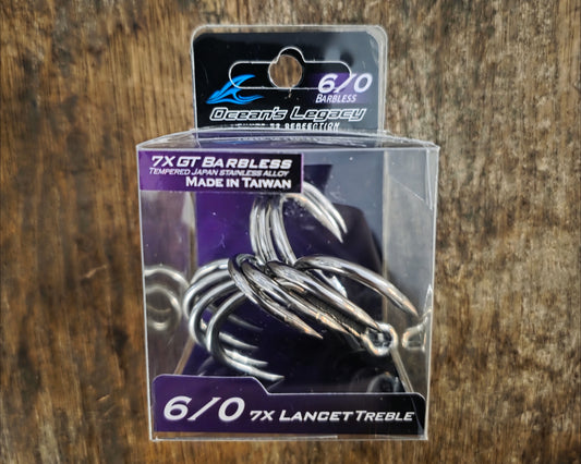 Lancet Treble 7X Barbless